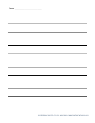 Handwriting Paper Templates for Pre-k - 1st Grade, Page 26