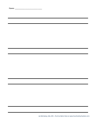 Handwriting Paper Templates for Pre-k - 1st Grade, Page 27