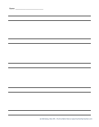 Handwriting Paper Templates for Pre-k - 1st Grade, Page 28