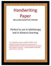 Handwriting Paper Templates for Pre-k - 1st Grade, Page 2