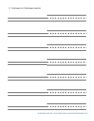 Handwriting Paper Templates for Pre-k - 1st Grade, Page 30