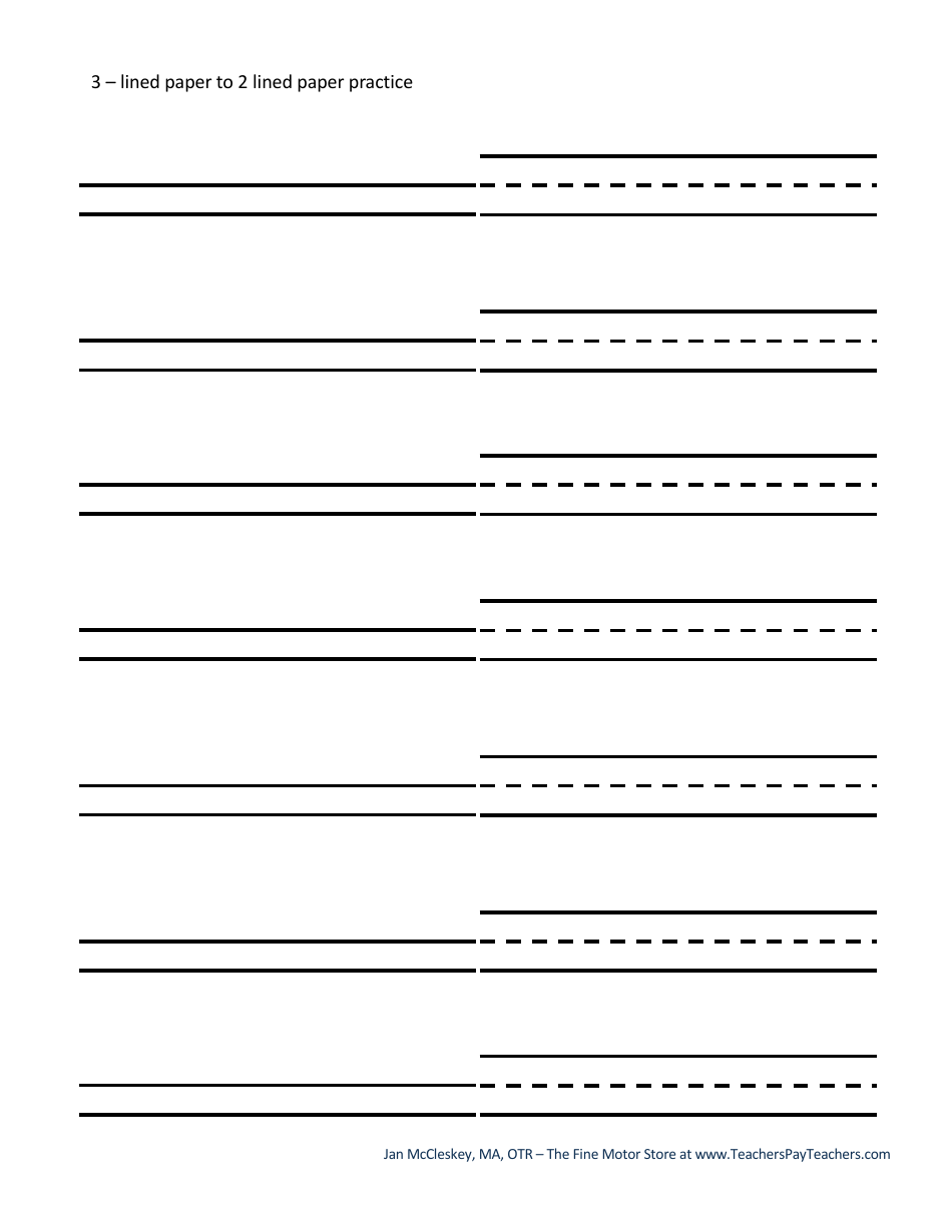 Handwriting Paper Templates for Pre-k - 1st Grade, Page 30