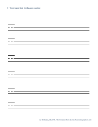 Handwriting Paper Templates for Pre-k - 1st Grade, Page 31