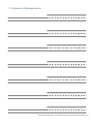 Handwriting Paper Templates for Pre-k - 1st Grade, Page 32