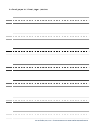 Handwriting Paper Templates for Pre-k - 1st Grade, Page 33