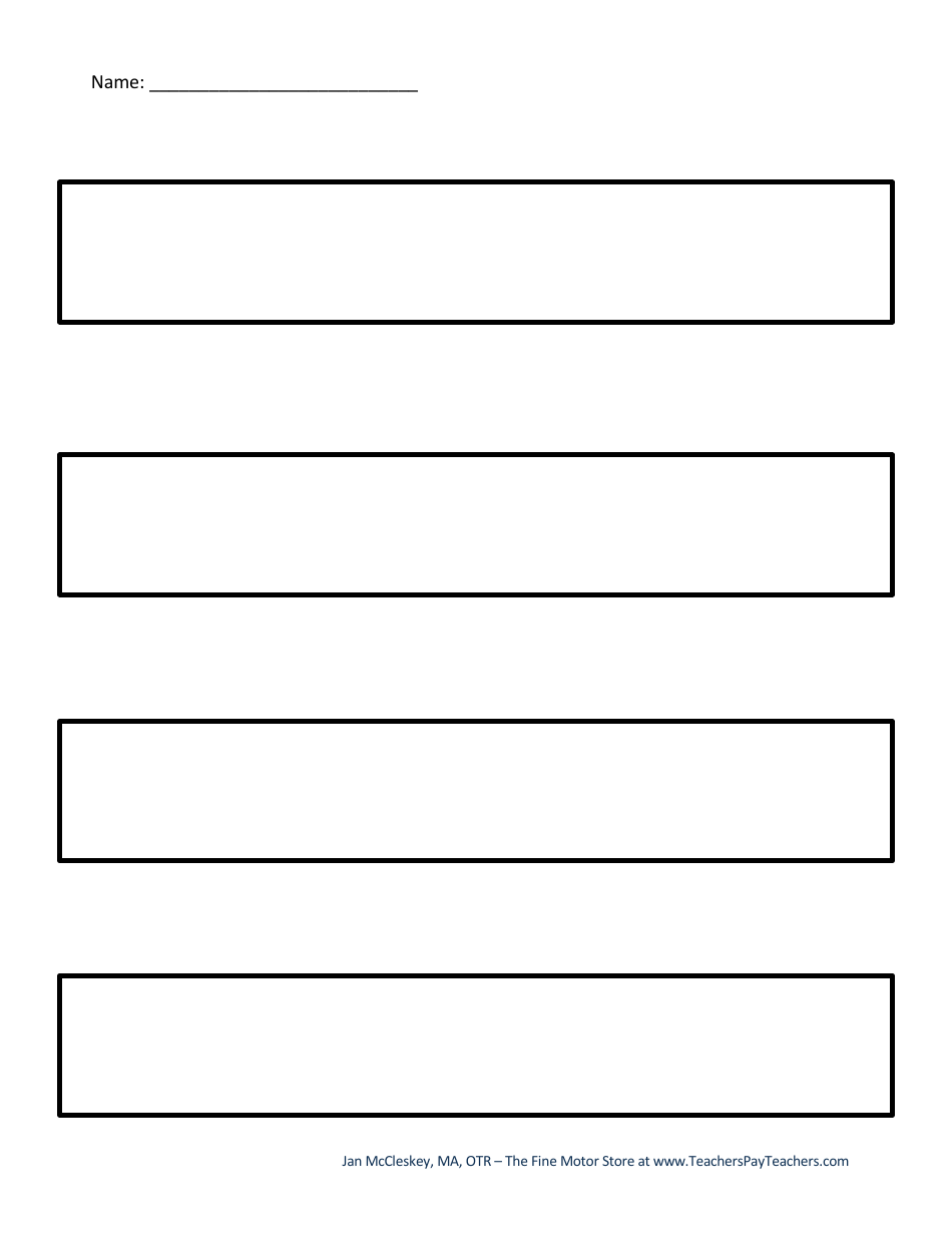 Handwriting Paper Templates for Pre-k - 1st Grade, Page 36