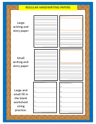 Handwriting Paper Templates for Pre-k - 1st Grade, Page 3