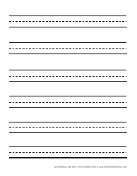 Handwriting Paper Templates for Pre-k - 1st Grade, Page 8
