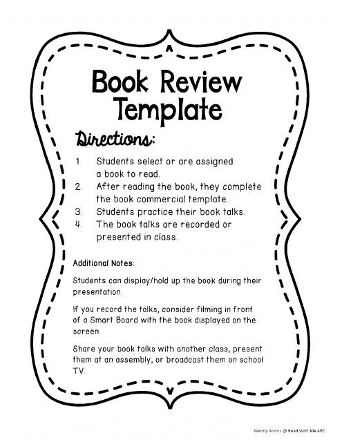 Book Review Project Template Download Pdf