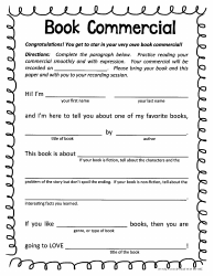 Book Review Project Template, Page 2