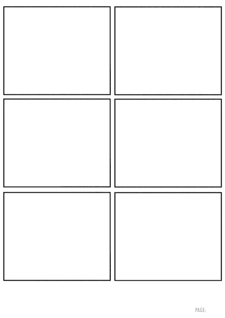 Comic Book Page Template - Six