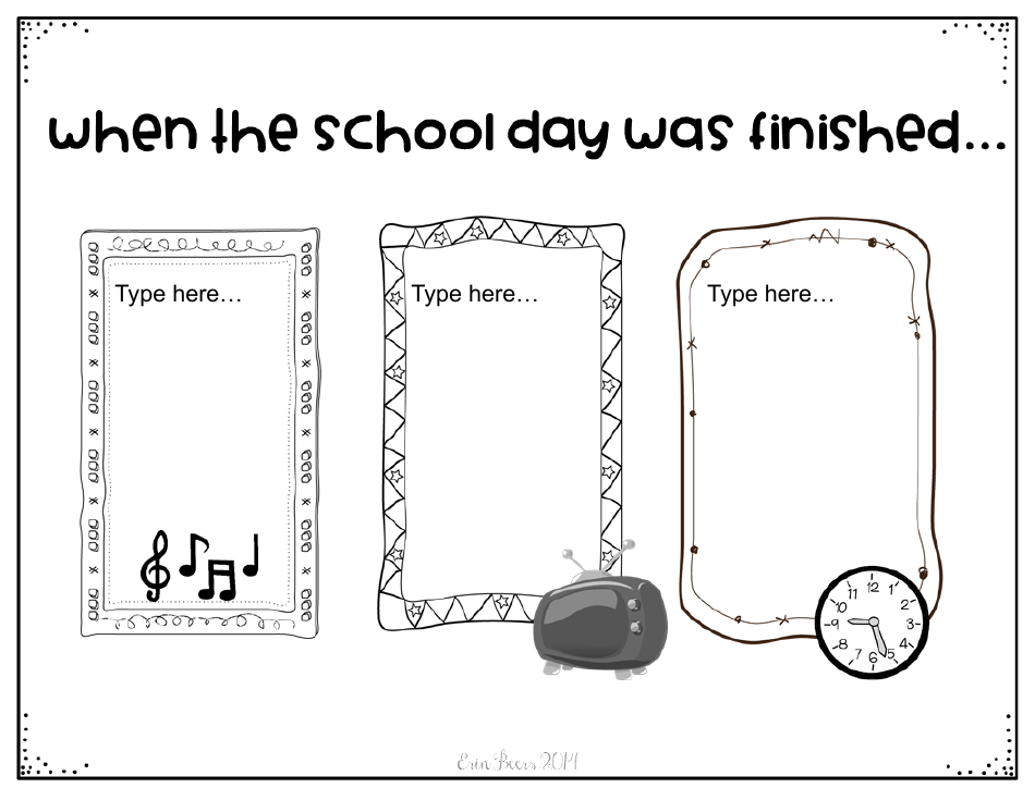 School Year Memories Book Template, Page 10
