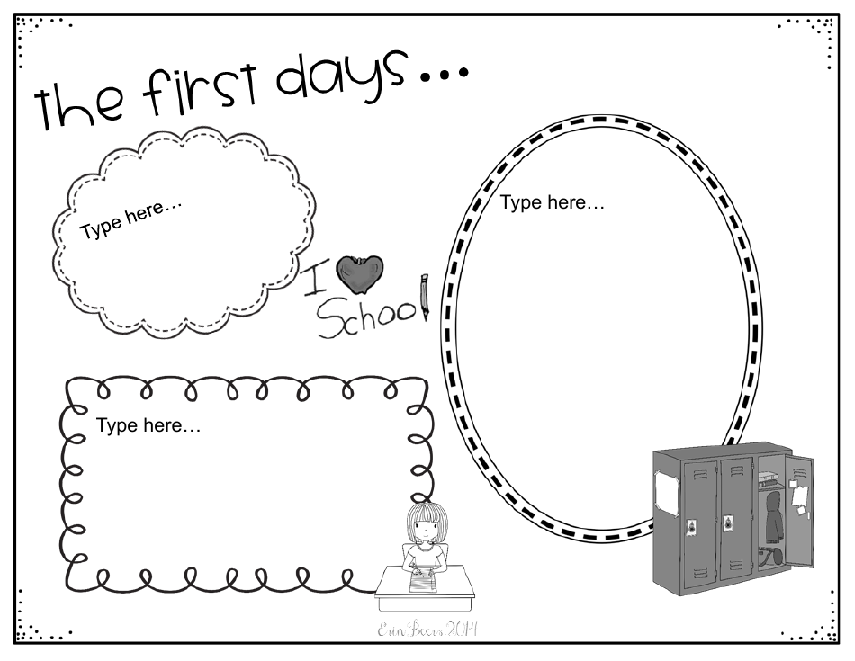 School Year Memories Book Template, Page 3