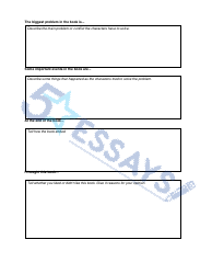Fiction Book Report Template - 5 Essays, Page 2