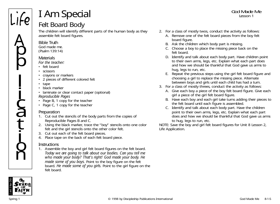 God Made Me Lesson Plan - Discipleship Publications International, Page 5