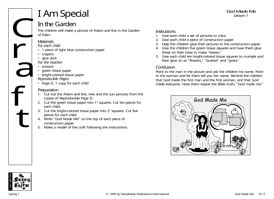 God Made Me Lesson Plan - Discipleship Publications International, Page 7