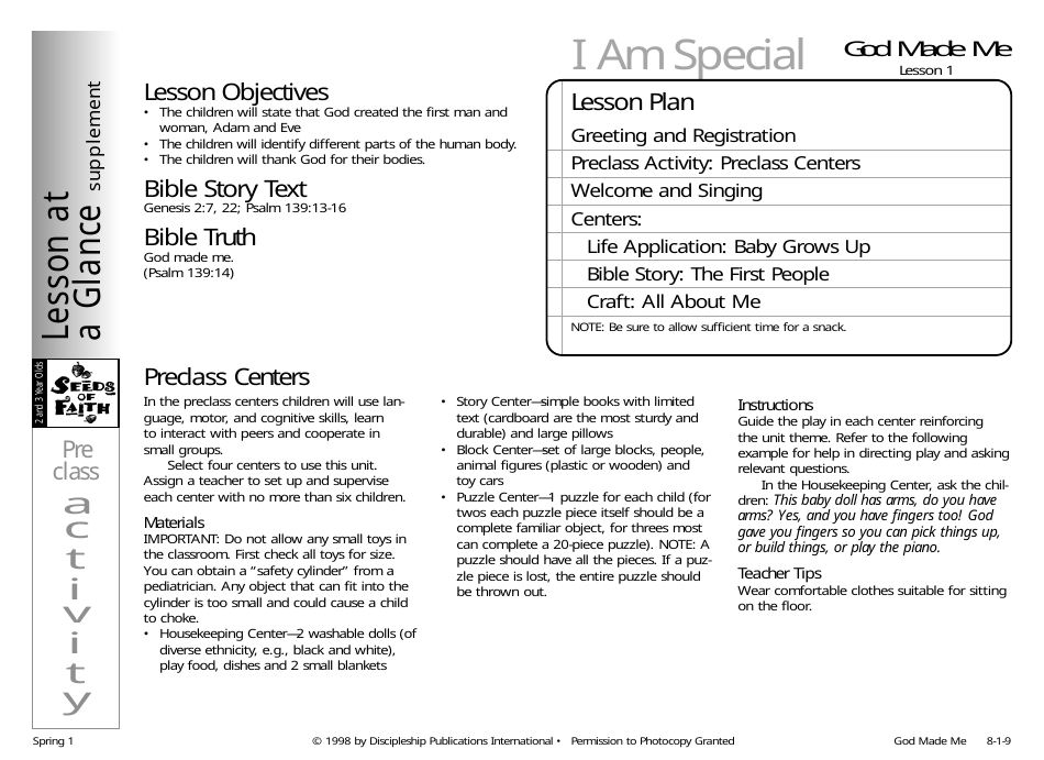 God Made Me Lesson Plan - Discipleship Publications International, Page 9