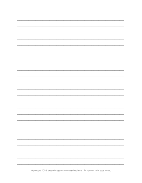 Lined Paper Template - Purple - Design-Your-Homeschool