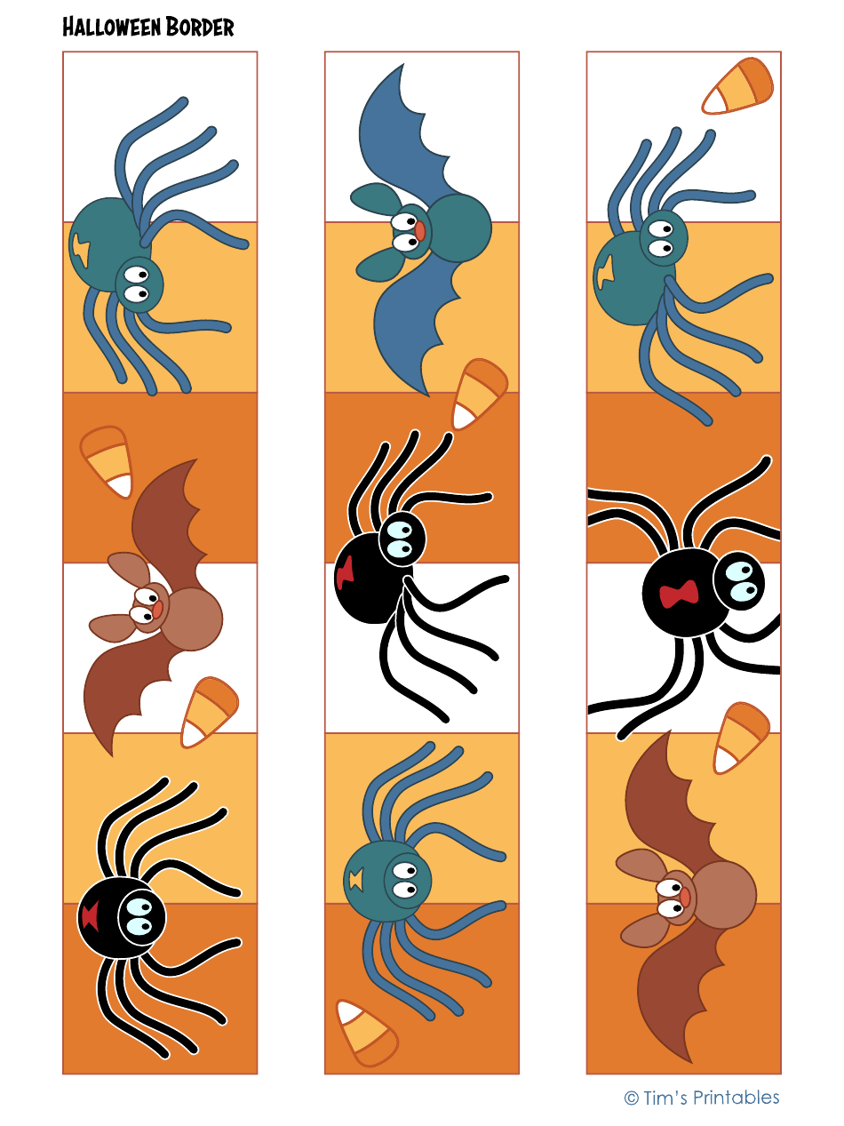 Cute Halloween Border Templates, Page 1