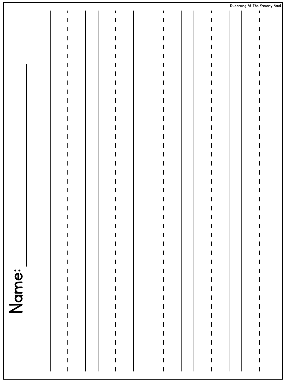 Primary Lined Writing Paper for K-2, Page 12