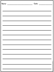 Primary Lined Writing Paper for K-2, Page 21