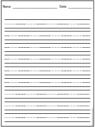 Primary Lined Writing Paper for K-2, Page 22