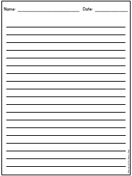 Primary Lined Writing Paper for K-2, Page 25