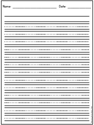 Primary Lined Writing Paper for K-2, Page 26