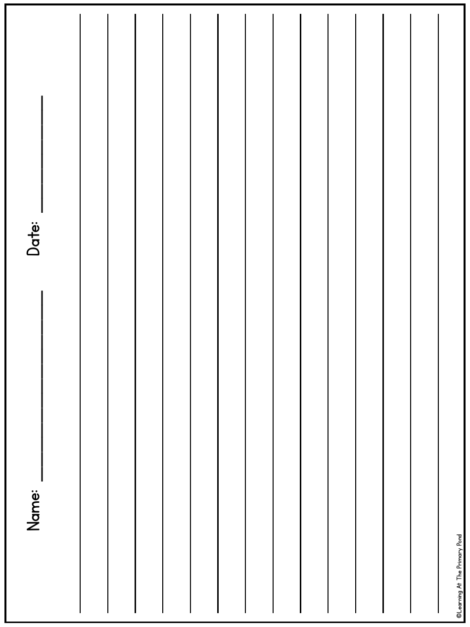 Primary Lined Writing Paper for K2 Download Printable PDF Templateroller