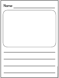Primary Lined Writing Paper for K-2, Page 3
