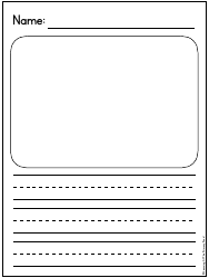 Primary Lined Writing Paper for K-2, Page 4