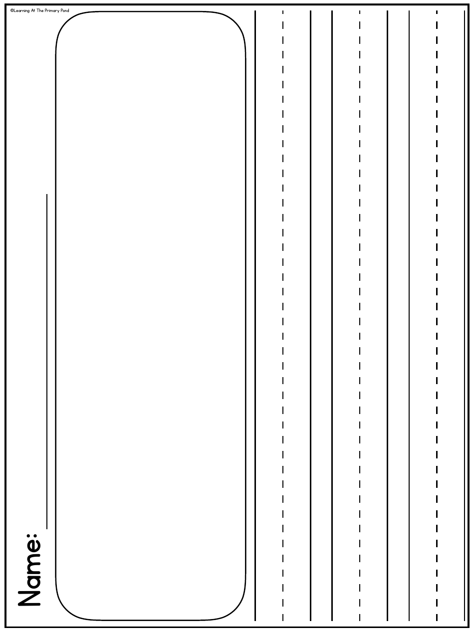 Primary Lined Writing Paper for K-2, Page 6