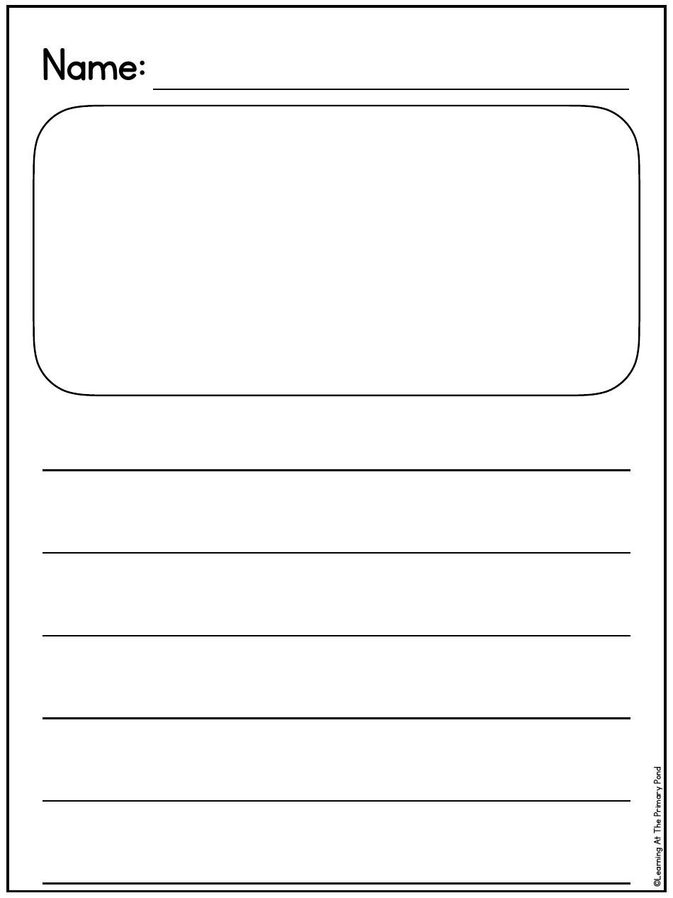Primary Lined Writing Paper for K-2, Page 7