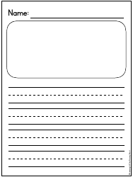 Primary Lined Writing Paper for K-2, Page 8