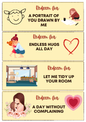 Mother&#039;s Day Activities Coupon Book Template, Page 2
