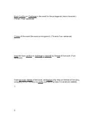 Book Review Template - Black and White, Page 2