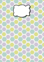 Document preview: Hexagonal Binder Cover Template