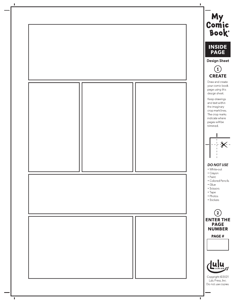 Comic Book Template - Lulu Press, Page 10