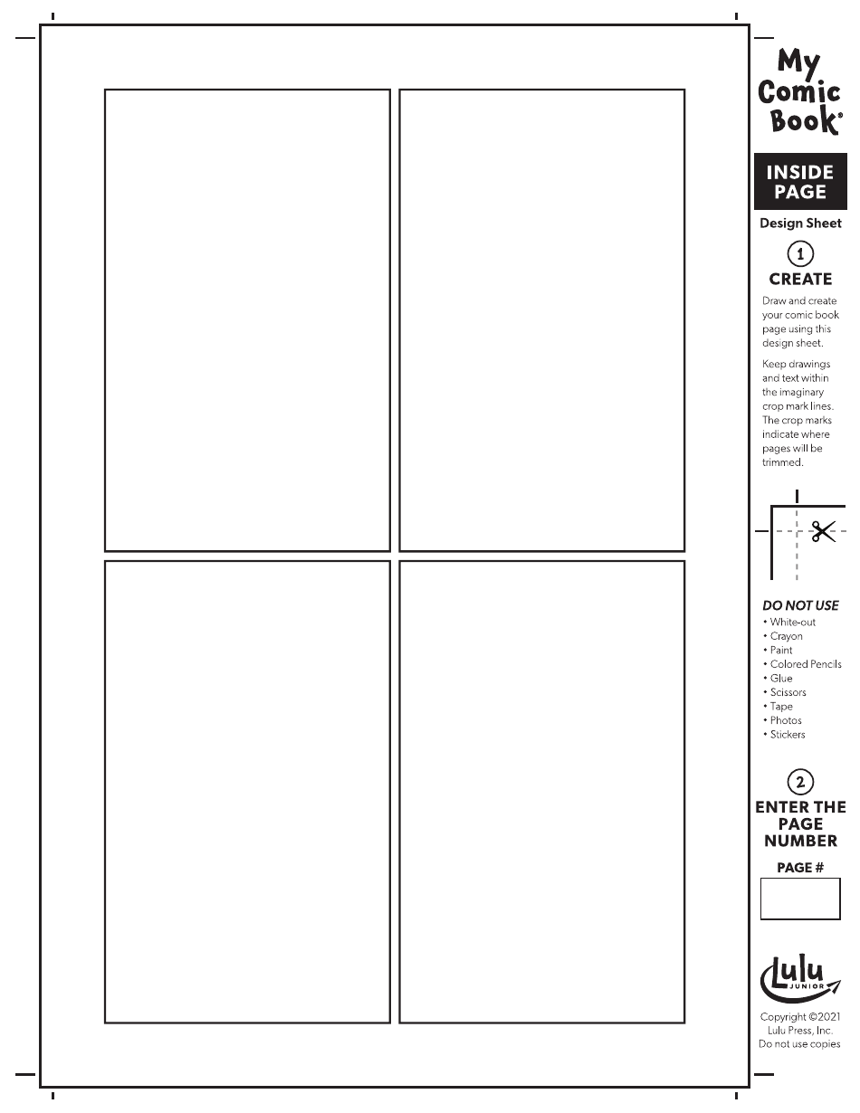 Comic Book Template - Lulu Press, Page 3