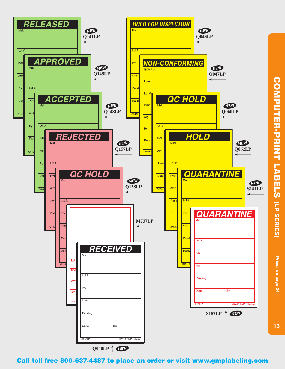 Gmp Labeling Templates Download Printable PDF | Templateroller