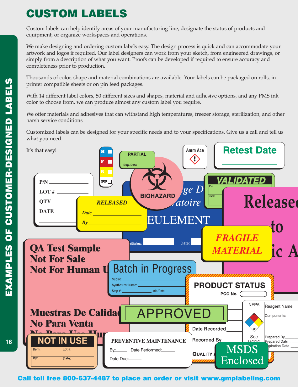 Gmp Labeling Templates Download Printable PDF Templateroller