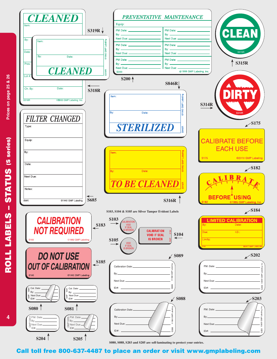 Gmp Labeling Templates, Page 4