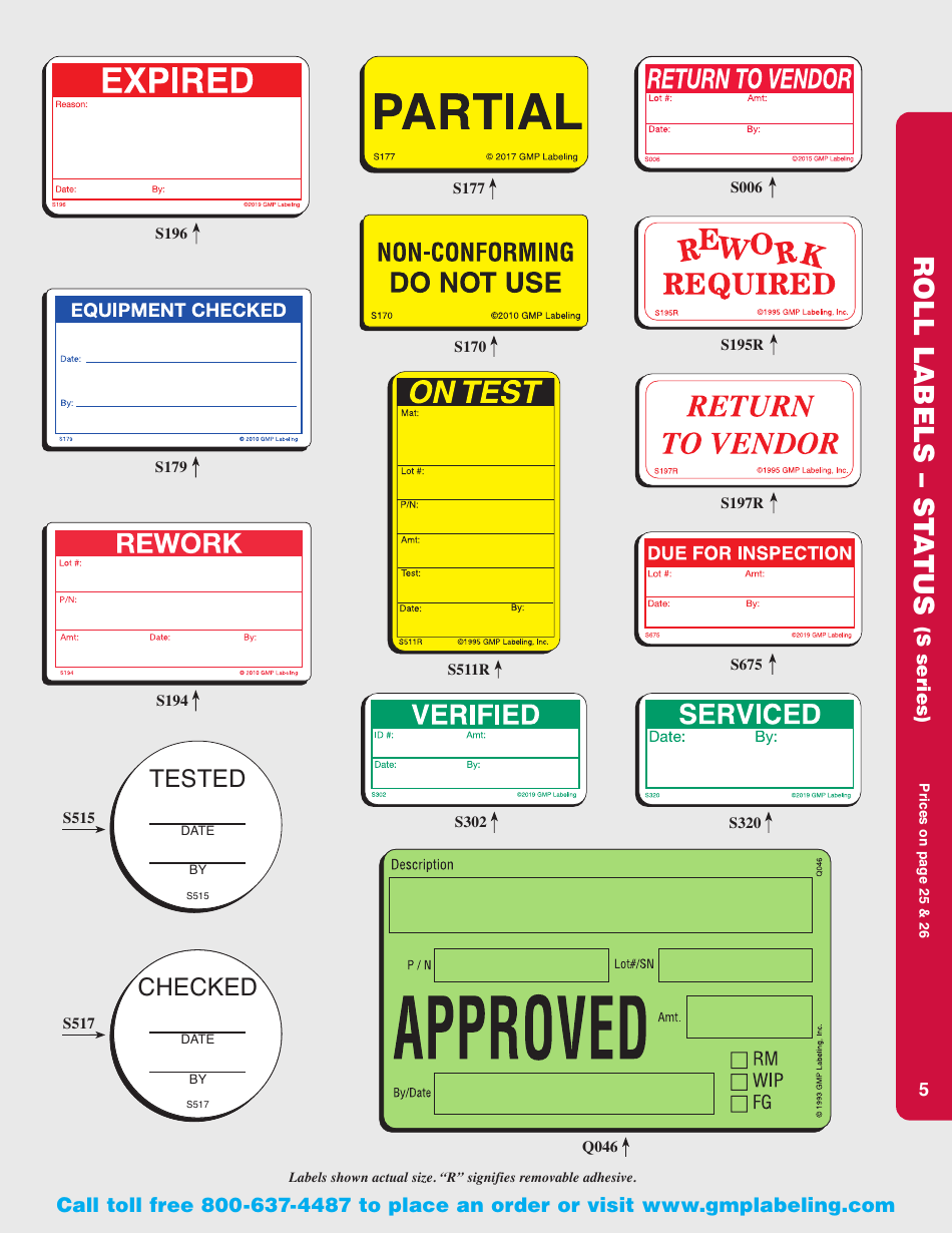 Gmp Labeling Templates Download Printable PDF | Templateroller