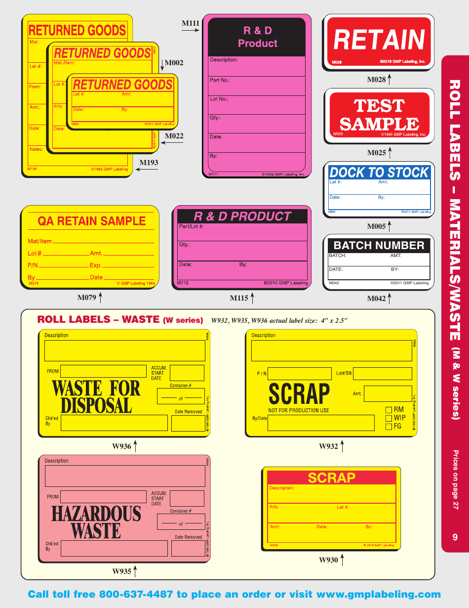 Gmp Labeling Templates Download Printable PDF | Templateroller