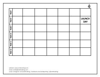 Book Launch Calendar Template, Page 7
