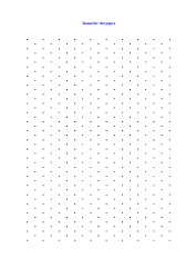 Document preview: Isometric Dot Paper - Blue