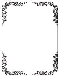 Document preview: Ornament Border Template