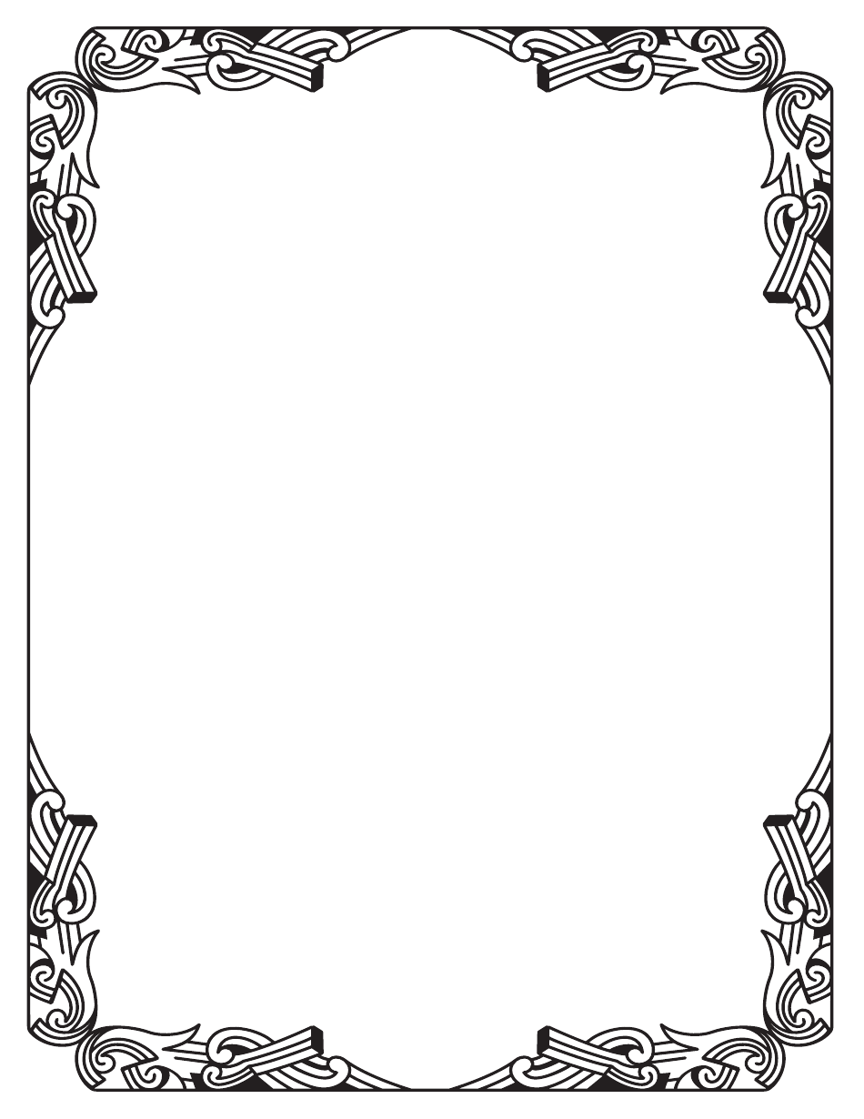 Ornament Border Template Download Printable PDF | Templateroller