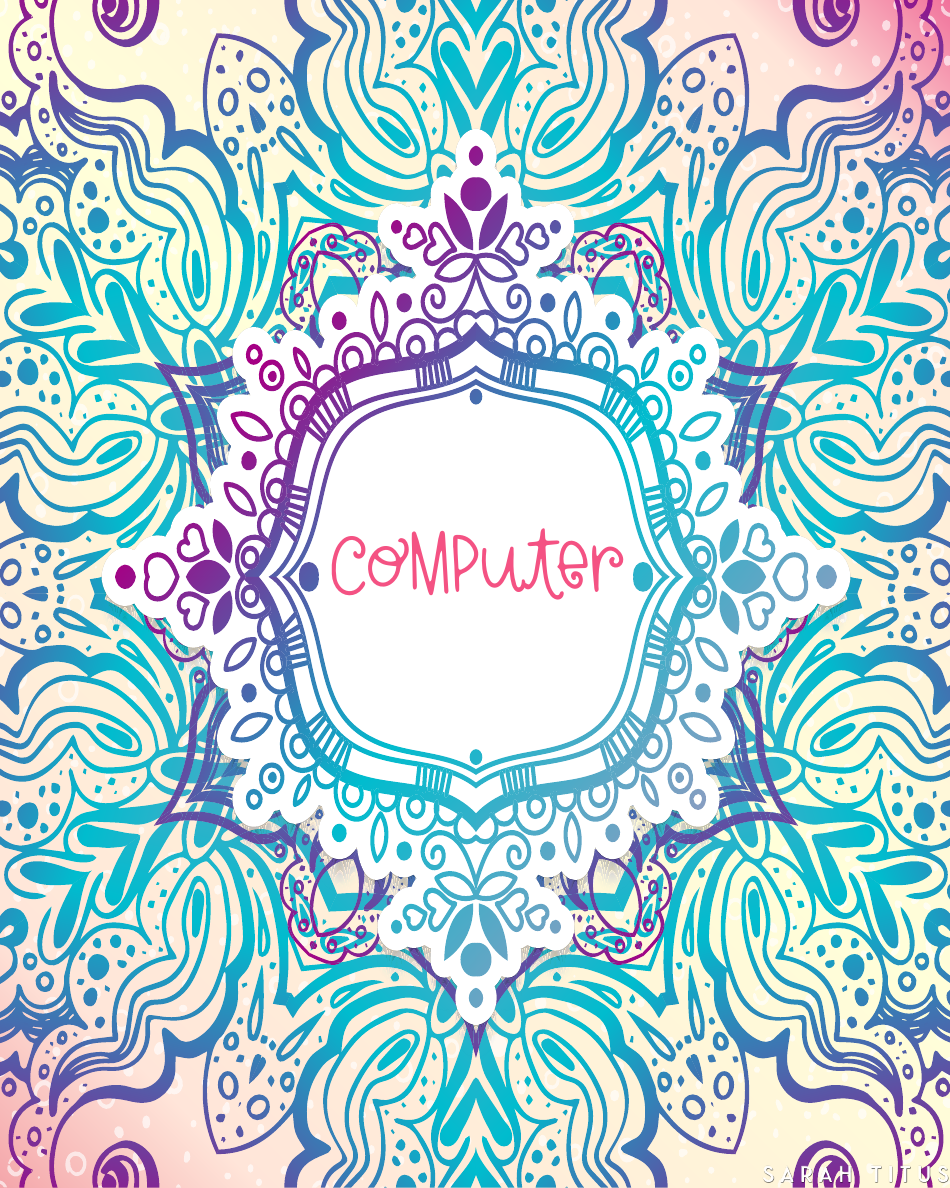 Abstract Art Binder Cover Templates, Page 3