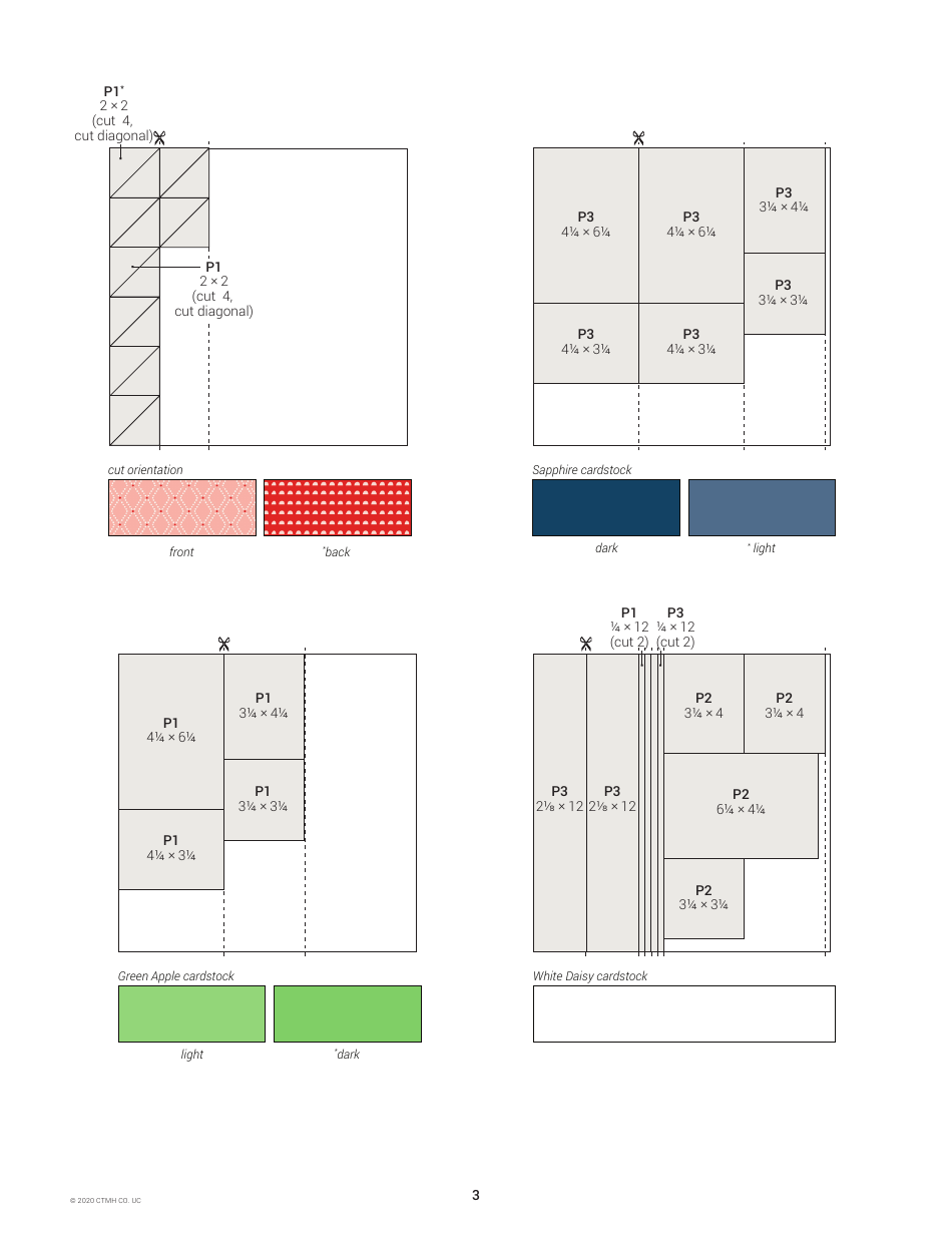 Stitched Together Scrapbooking Pattern - Close to My Heart, Page 3
